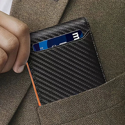 👛Minimalist Men's Card Holder Wallet with RFID Blocking – Sleek & compact – Holds cards & cash securely – perfect for daily carry or travel 🛡️✨