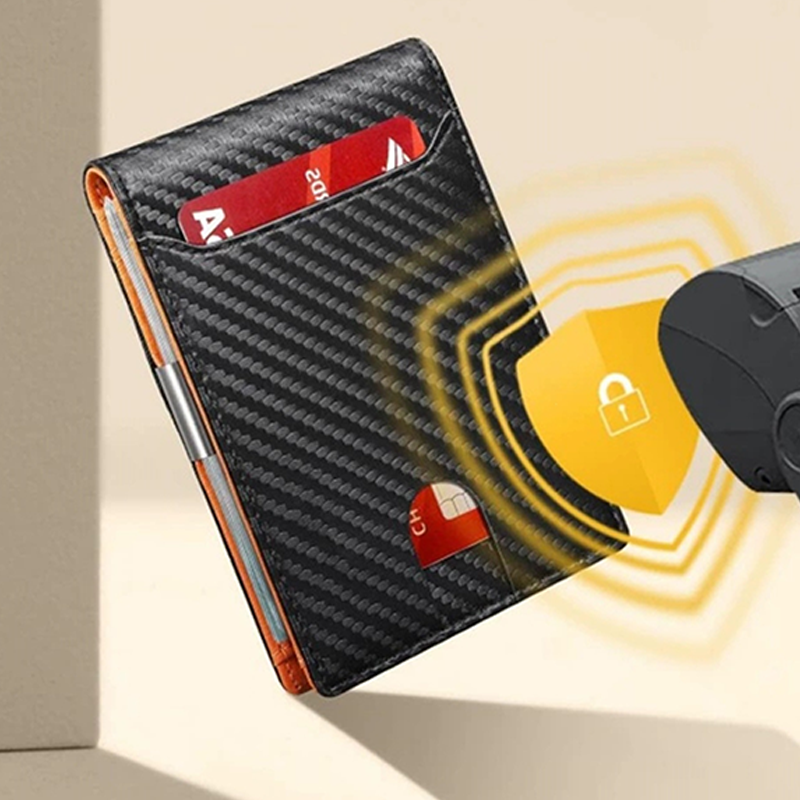 👛Minimalist Men's Card Holder Wallet with RFID Blocking – Sleek & compact – Holds cards & cash securely – perfect for daily carry or travel 🛡️✨