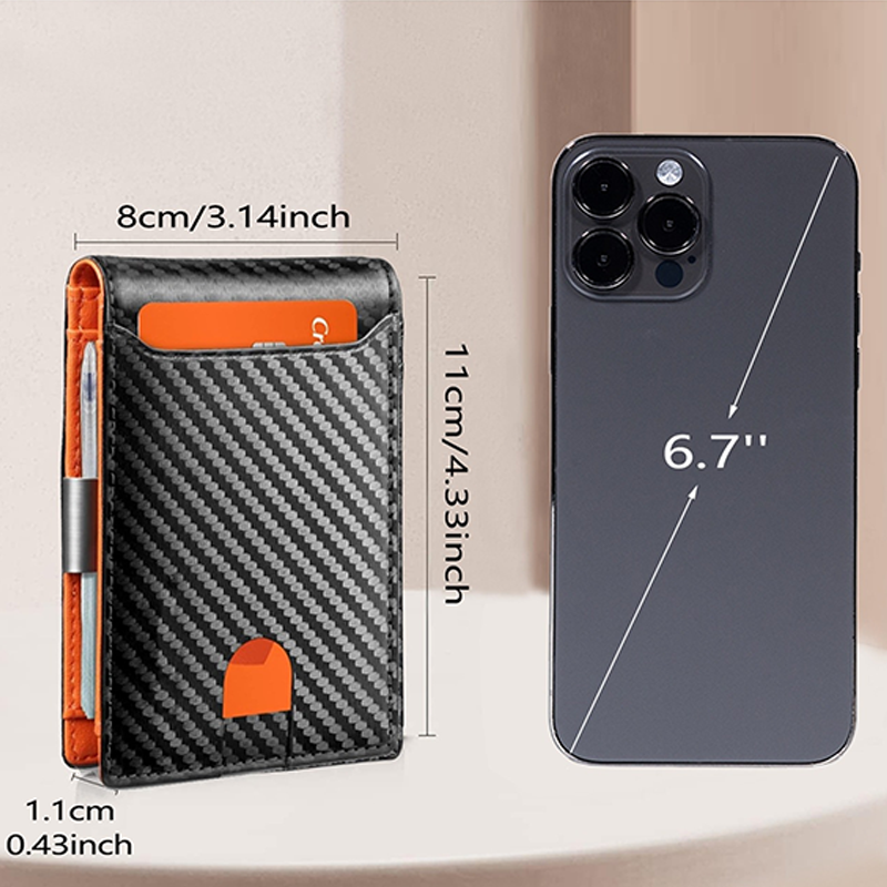 👛Minimalist Men's Card Holder Wallet with RFID Blocking – Sleek & compact – Holds cards & cash securely – perfect for daily carry or travel 🛡️✨