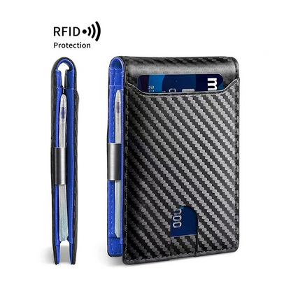 👛Minimalist Men's Card Holder Wallet with RFID Blocking – Sleek & compact – Holds cards & cash securely – perfect for daily carry or travel 🛡️✨